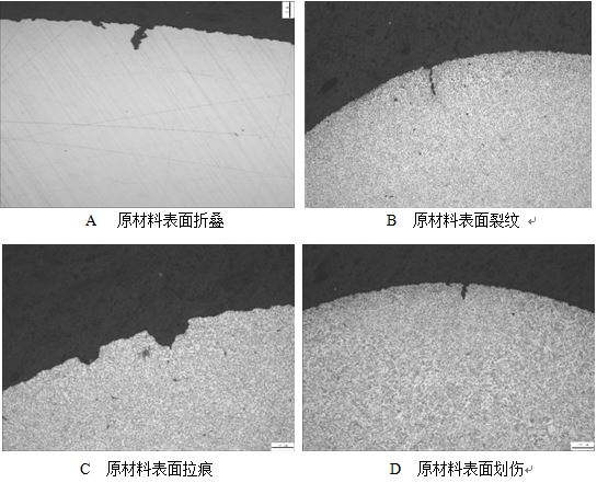 圖8-72螺栓桿部常見的表面缺陷